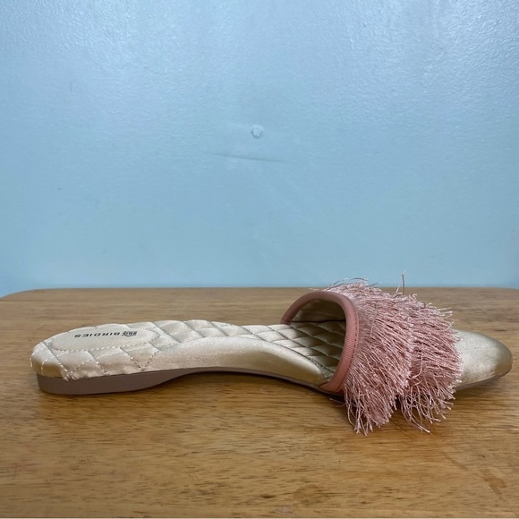 Birdies The Sparrow Fringe Slide Sandal In Blush Pink‎ Sz 9.5 - Picture 4 of 8